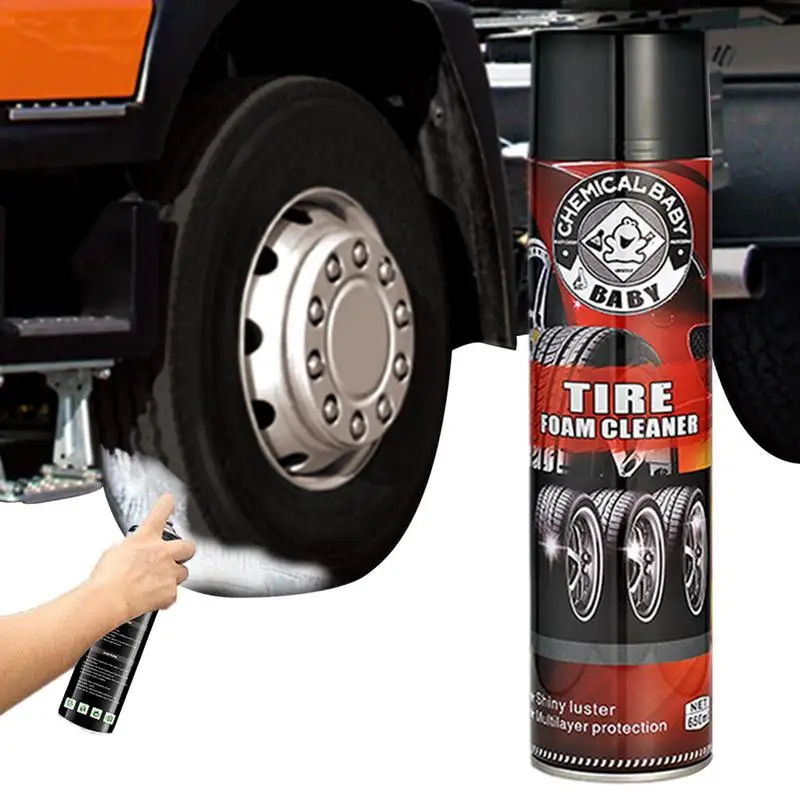 

Wheel & Tire Cleaner Foam Spray Car Cleaner Tire Shine Car Cleaner Rim Cleaning Supplies Foaming Wheel Cleaner 650ml For Trucks