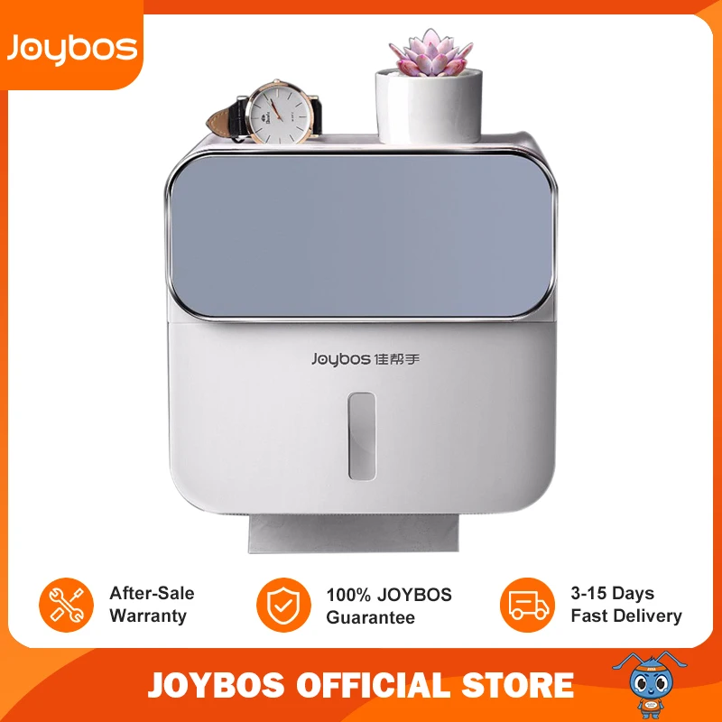 

JOYBOS Toilet Tissue Box Waterproof Non-Perforated Paper Box Bathroom Pumping Box Creative Paper Holder Multifunction Shelf JBS5