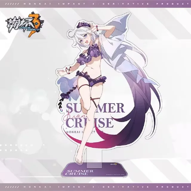 Игра Honkai 3rd Cosplay фигурка на акриловой подставке летний Круизный стенд Misteln Elysia Kiana