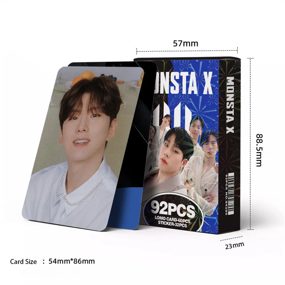 91 шт./кор. MONSTA X Day After альбом ломо-карты наклейки MINHYNK JOOHEON HYUNGWON I.M глянцевая пленка