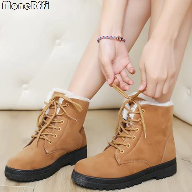 Snow Boots Plush Warm Ankle Boots For Women Winter Shoes Waterproof Boots Women Winter 2022 Female Shoes Booties Botas Mujer
