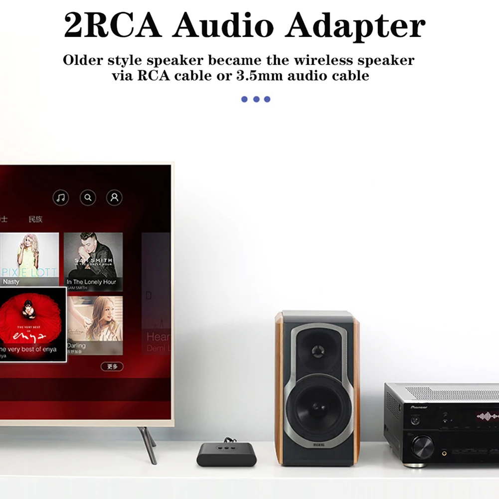 Аудиоресивер B21 совместимый с Bluetooth 5 0 U-диск RCA 3 мм разъем AUX микрофоном подходит
