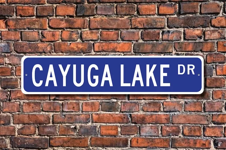 Cayuga Lake sign любимое озеро посетитель озера Озерный влюбленный Пальчиковое Нью-Йорк