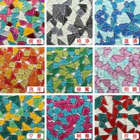 flash powder crystal free stone irregular mosaic factory diy childrens handmade materials wholesale mosaic tiles ceramic tile