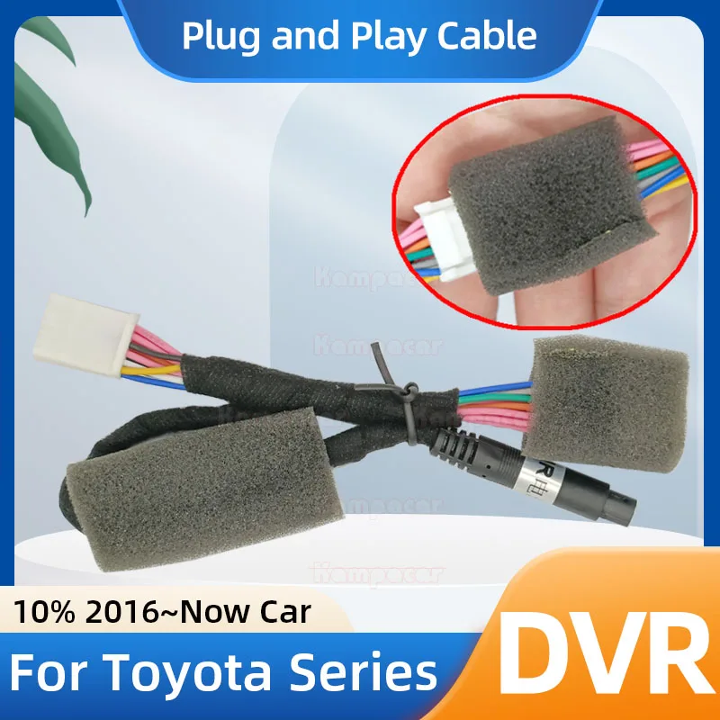 

Kampacar ECTYT01 Plug And Play Rain Sensor Cable For Toyota Camry RAV4 CHR C-HR IZOA Corolla Levin Highlander Avalon Car Dvr