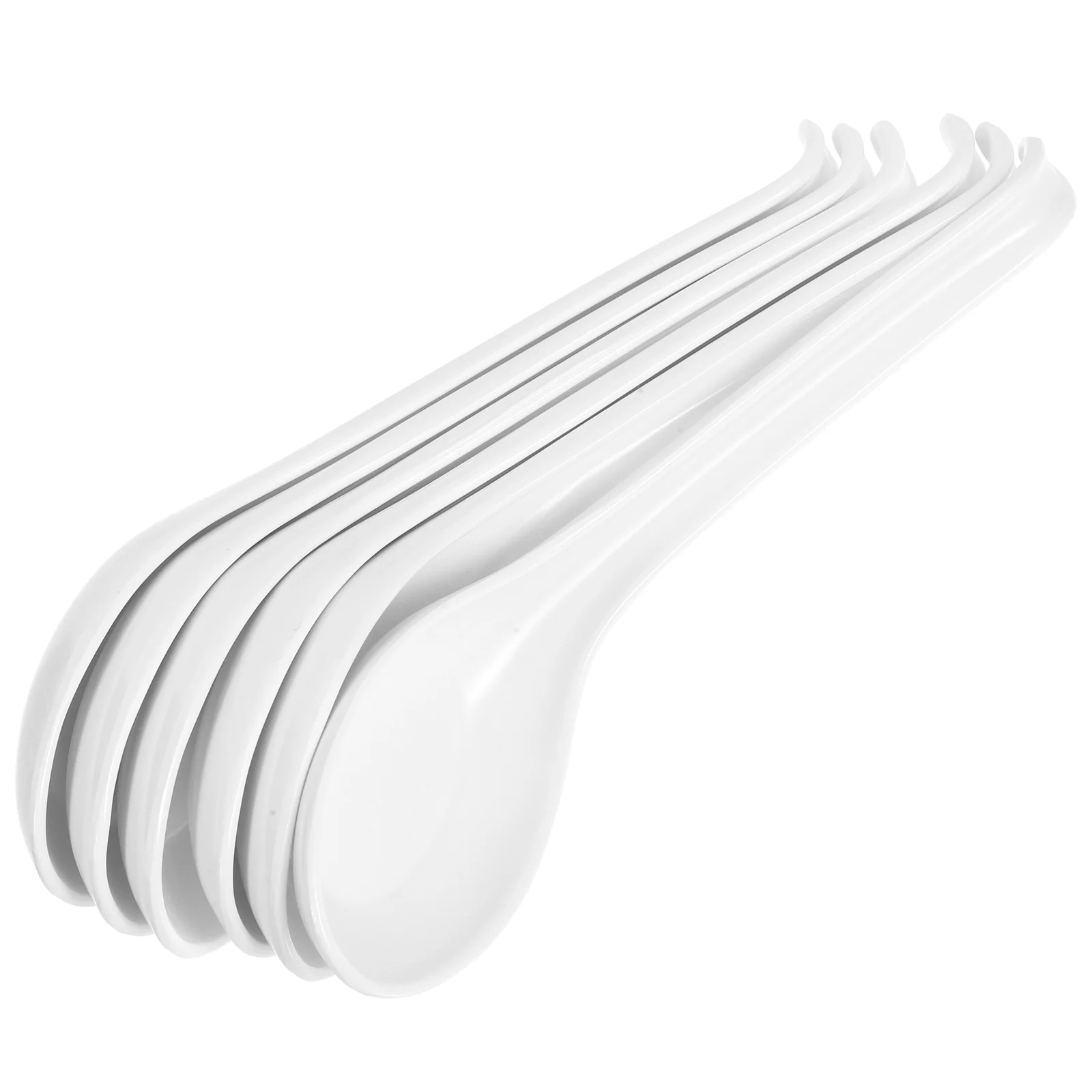 6 шт. ложка рамэн ложки суп коммерческий китайский азиатский меламиновый бытовой