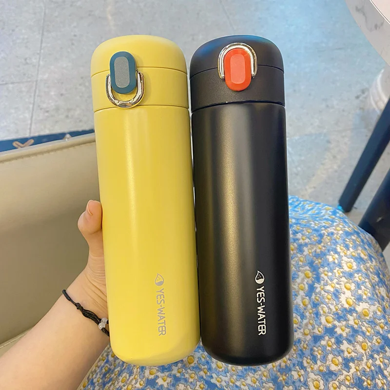 

Модная и креативная чашка для воды карамельных цветов, чашка из нержавеющей стали 304 для сохранения тепла, похлопывающая чашка для пар с пря...