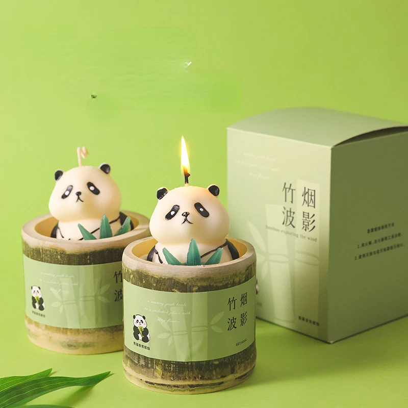 Свеча для ароматерапии в виде панды ручной работы свадьбы сопровождении