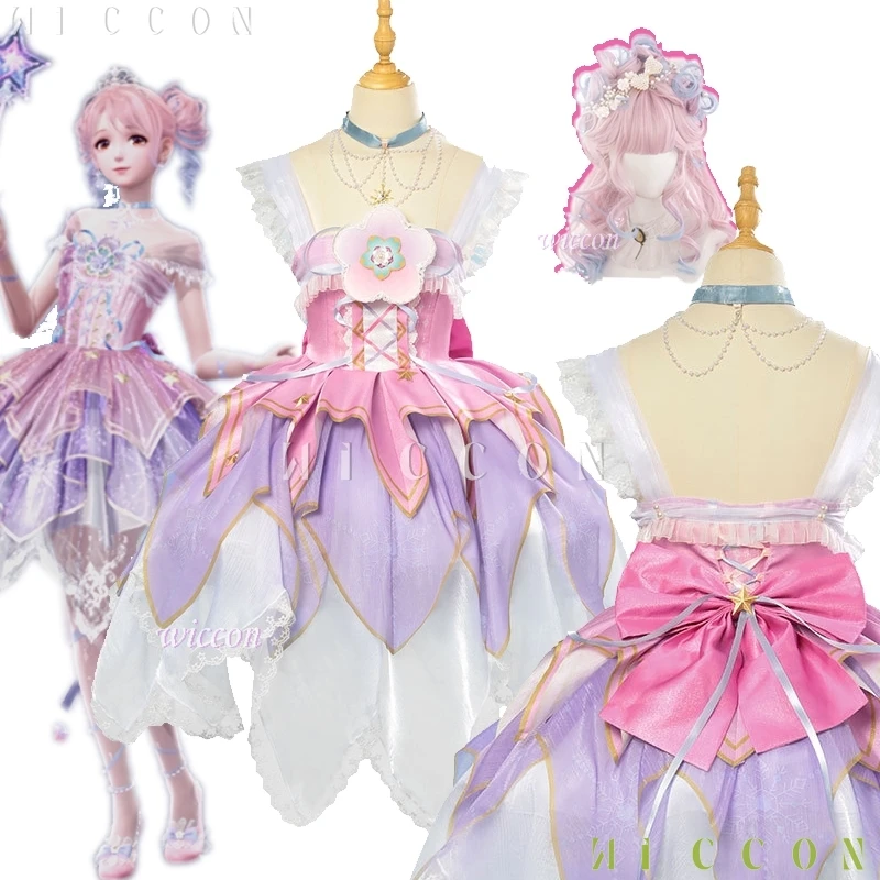 Платье для косплея Infinity Nikki платье Лолиты костюм Starlit нарядный наряд парик