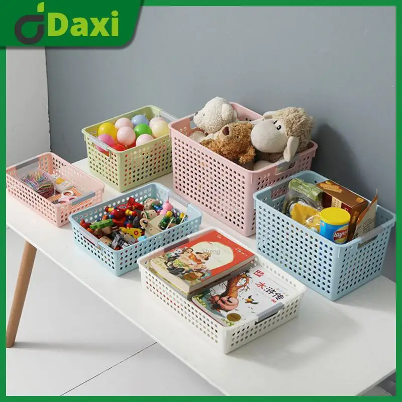 

Household Tools Food Storage Basket Multifunctional Foldable Plastic Box Environmentally Friendly Table Storage Basket Home Use