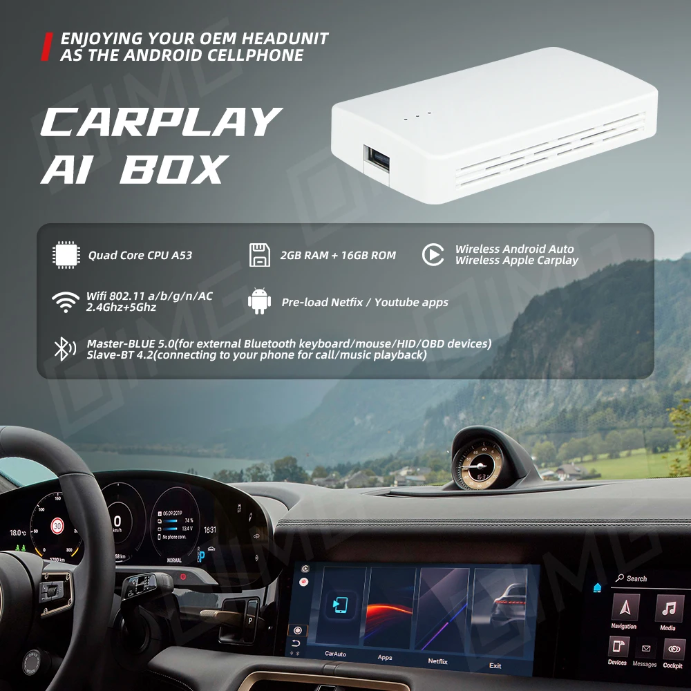 Купить Автомобильный адаптер для VW Audi Kia Toyota Honda Fiat, Android 10