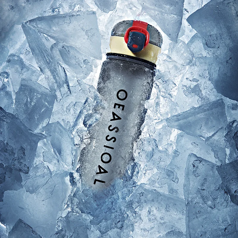 

2021 summer new Bicycle Water Bottle transparent water cup plastic water bottle student sports fitness water cup