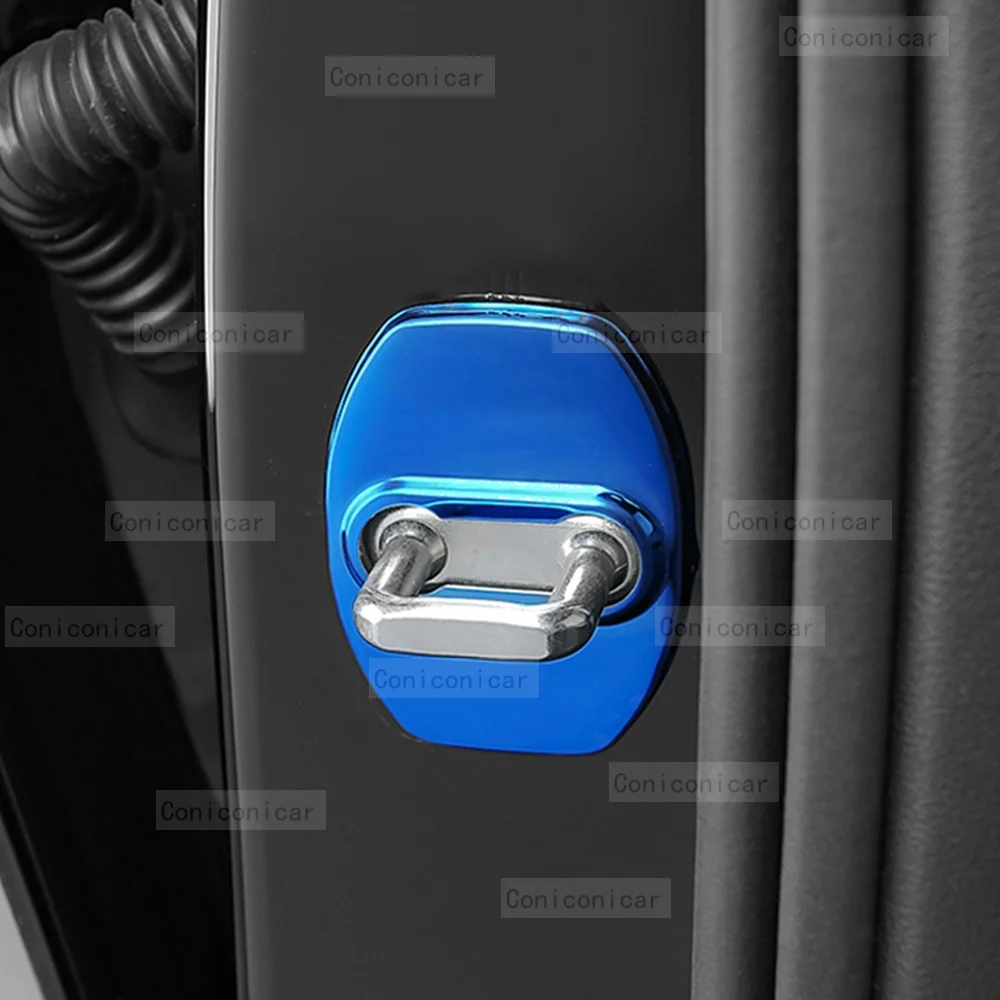 Автомобильный Дверной замок защитная крышка эмблемы украшение из нержавеющей