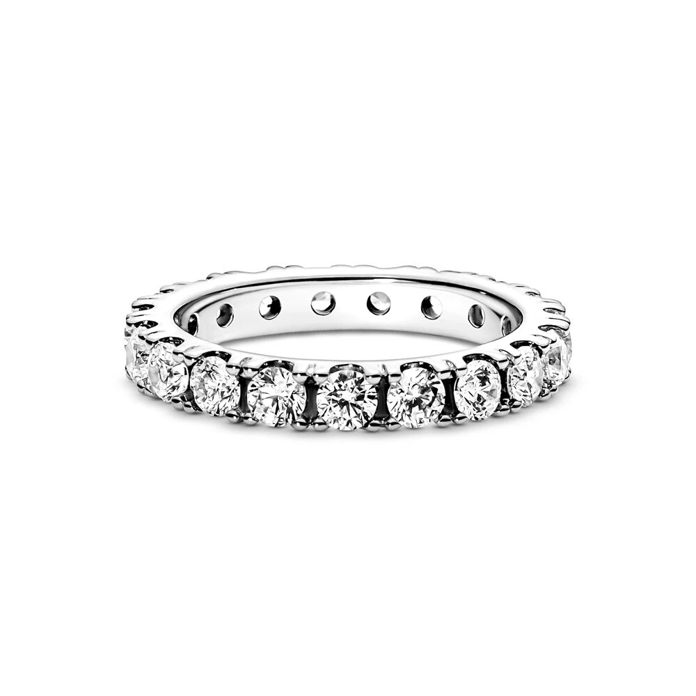 Pandora-Bague en Argent S925 pour Femme, Diamant Kling, Bague NucleoEternity, Bijoux Classiques de Luxe pour Travailleurs, Cadeau de ixd'Anniversaire 2