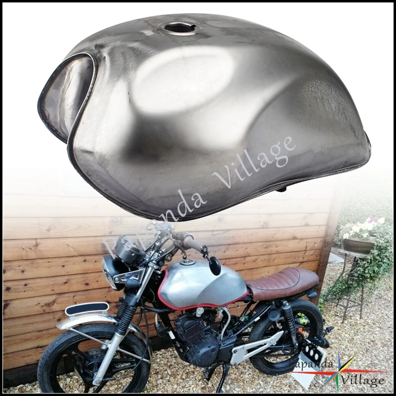 

Universal Motorcycle Retro Gas Fuel Tank Cafe Racer Bare steel Oil Tank For Honda Yamaha Suzuki Kawasaki BMW Ducati CB XV RD GS