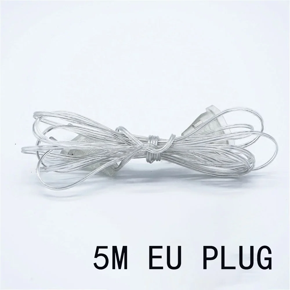 

3 м 5 м вилка европейского/американского стандарта, удлинительный кабель, удлинитель для светодиодного сказочного света, праздничные гирлянды, рождественская гирлянда