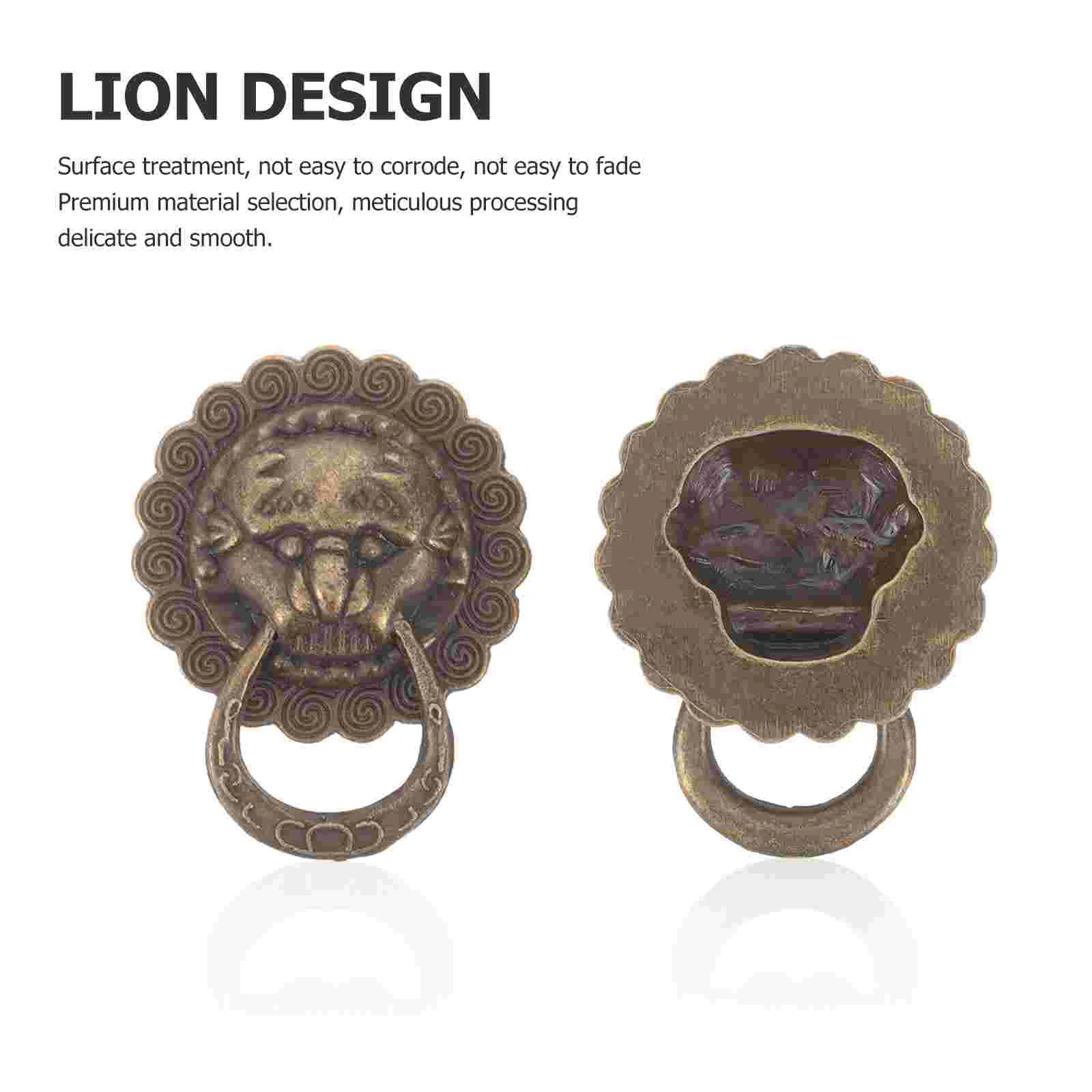 10 шт. ручки с головой льва для ящиков декоративные мебельных дверей шкафа из