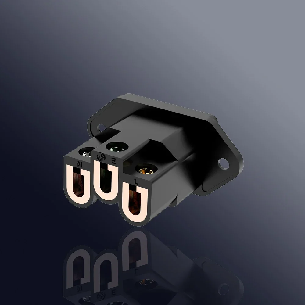 VI06BC Высокое качество Viborg HI-End аудиокласс из чистой меди IEC входная розетка аудио