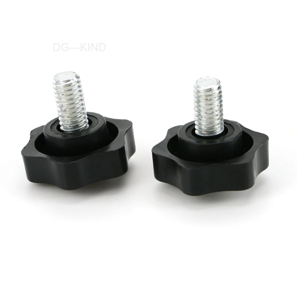 

Black bakelite screw, star button screw to shake hands, 1/2/pieces, m4 m5 m6