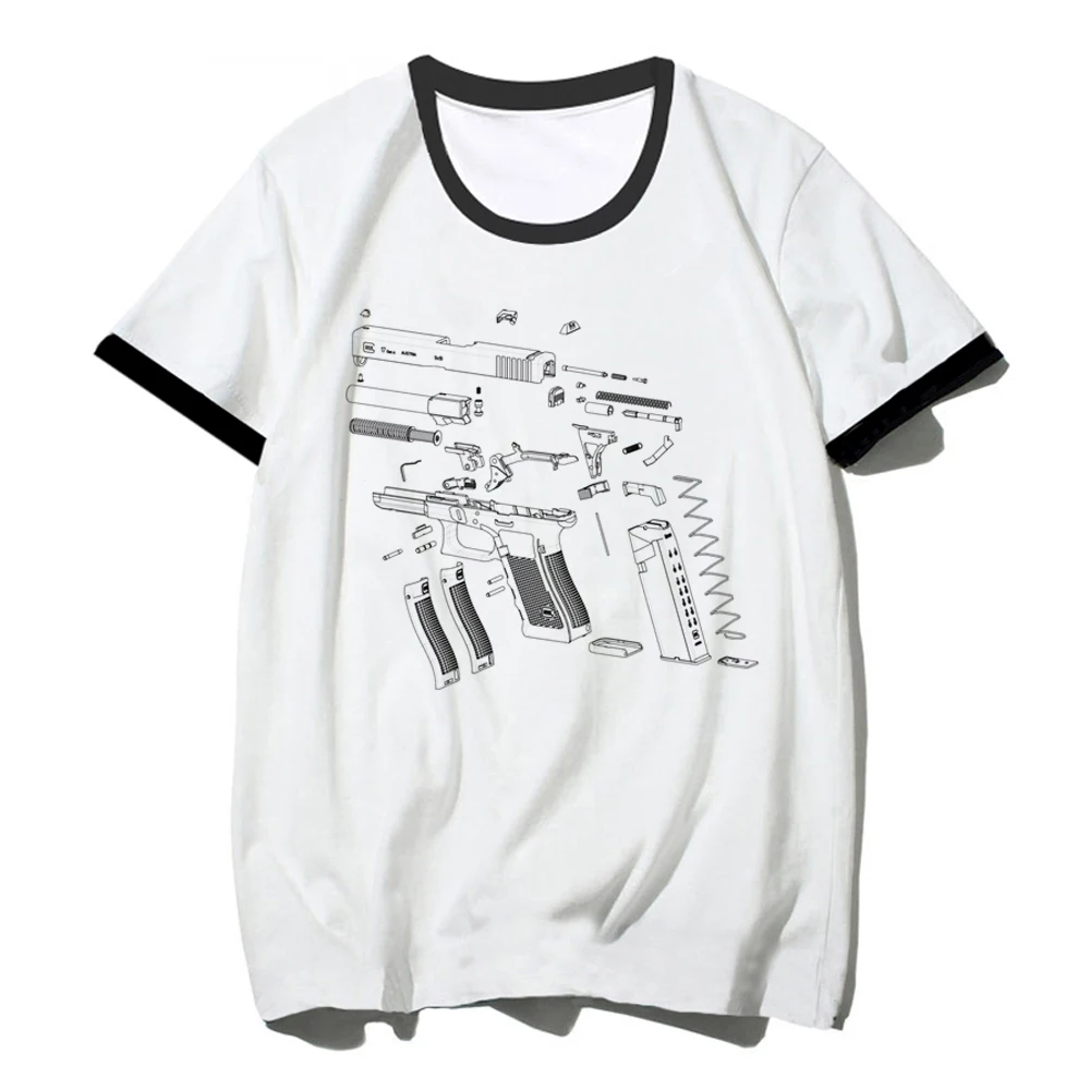 

Женская летняя футболка Glock, аниме одежда для девушек