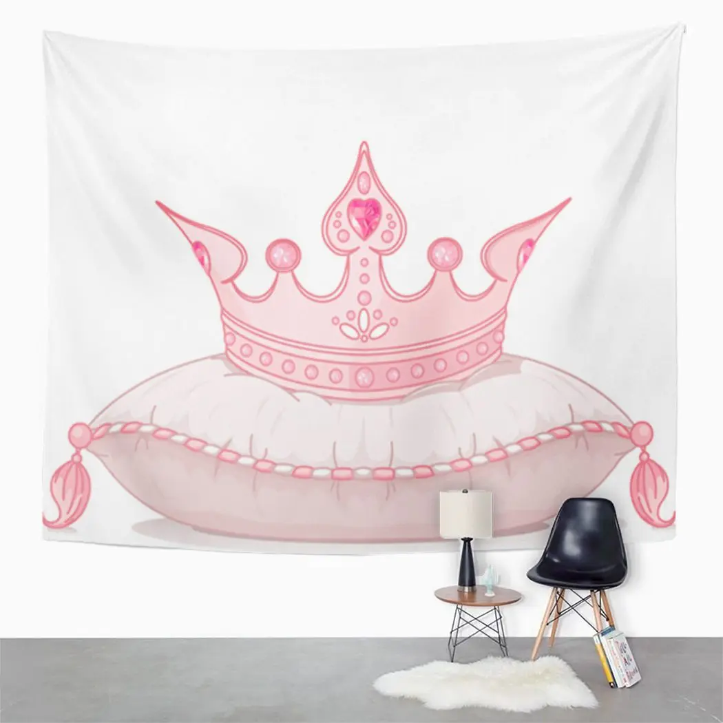 

Очаровательный гобелен в виде короны для спальни, декор для комнаты, настенное украшение, гобелен пикник, коврик, пляжное полотенце, покрыва...