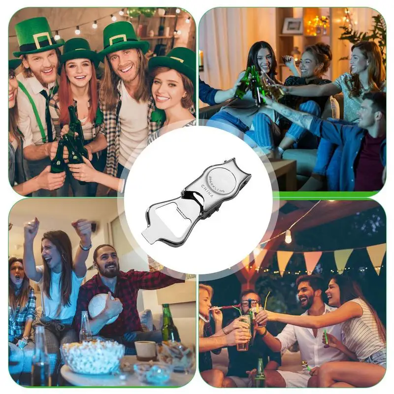 2 в 1 складной нож для пива из нержавеющей стали