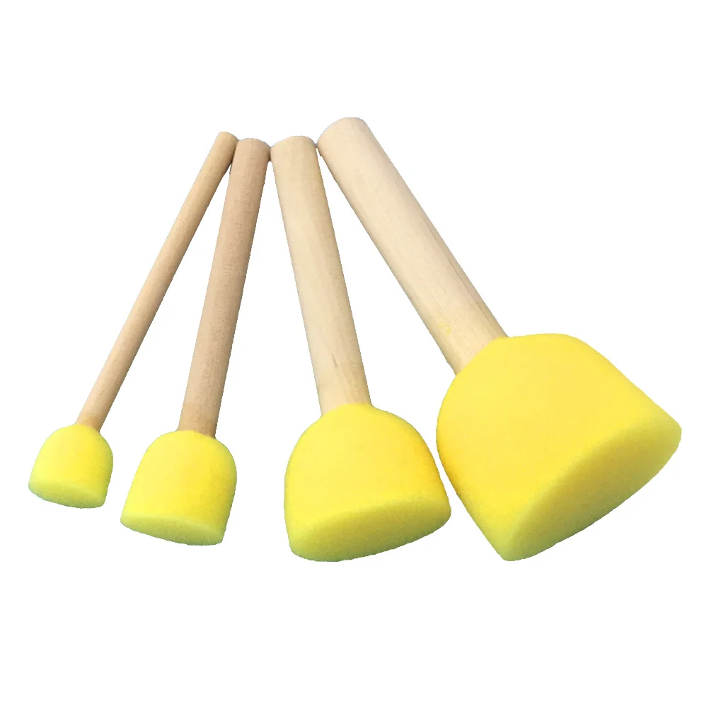 

Sponge Brush Painting Stippler Foamtools Kids Settool Round Sponges Diy