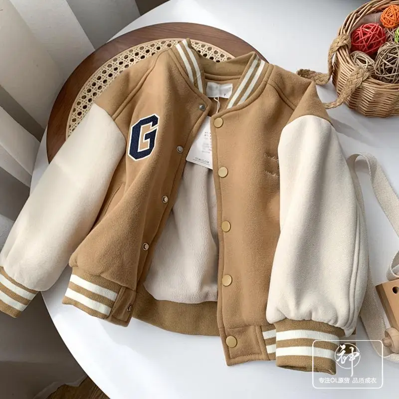 

Girl Boy Winter Jacket Children's Winter Jacket Baseball Suit Bomber Tiny Cottons Kids Clothes For Teen Quilted Coats Jackets