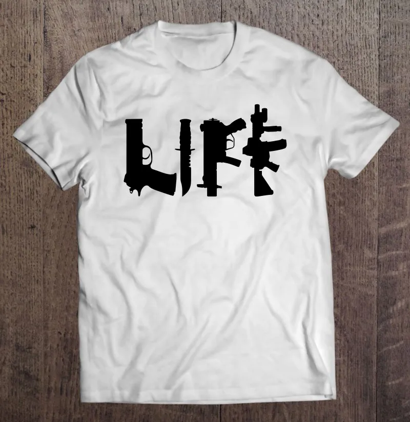 Футболка Жизнь в оружии стиле милитари 2 А |