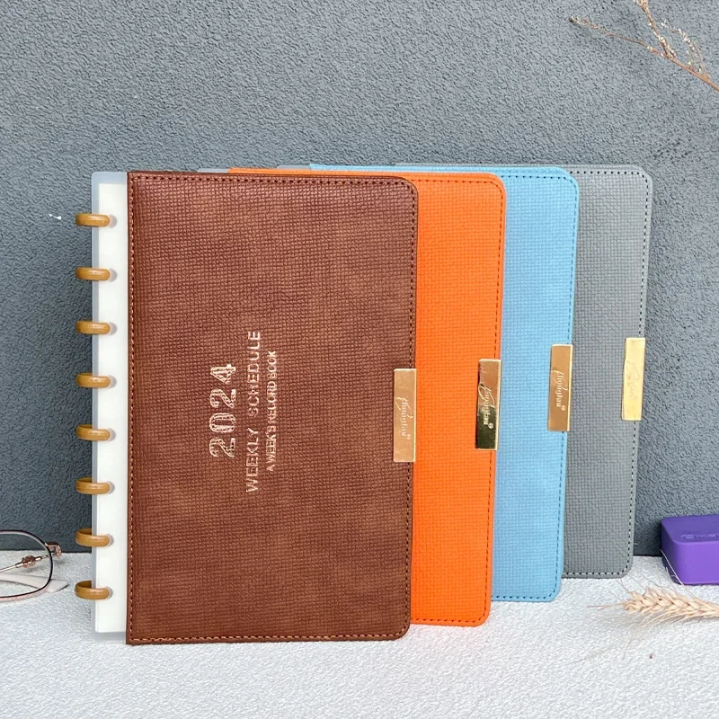 Простая отрывная съемная грибная пряжка еженедельник английский настольный