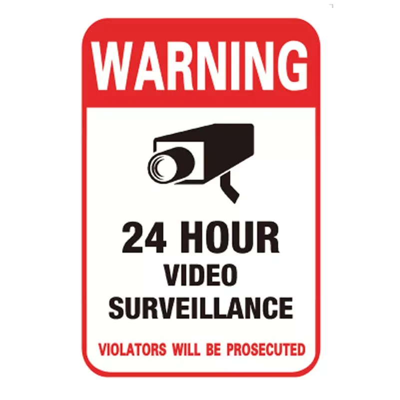 

NEW 10pcs/lot Waterproof Sunscreen PVC Home CCTV Video Surveillance Security Camera Alarm Sticker Warning Decal Signs