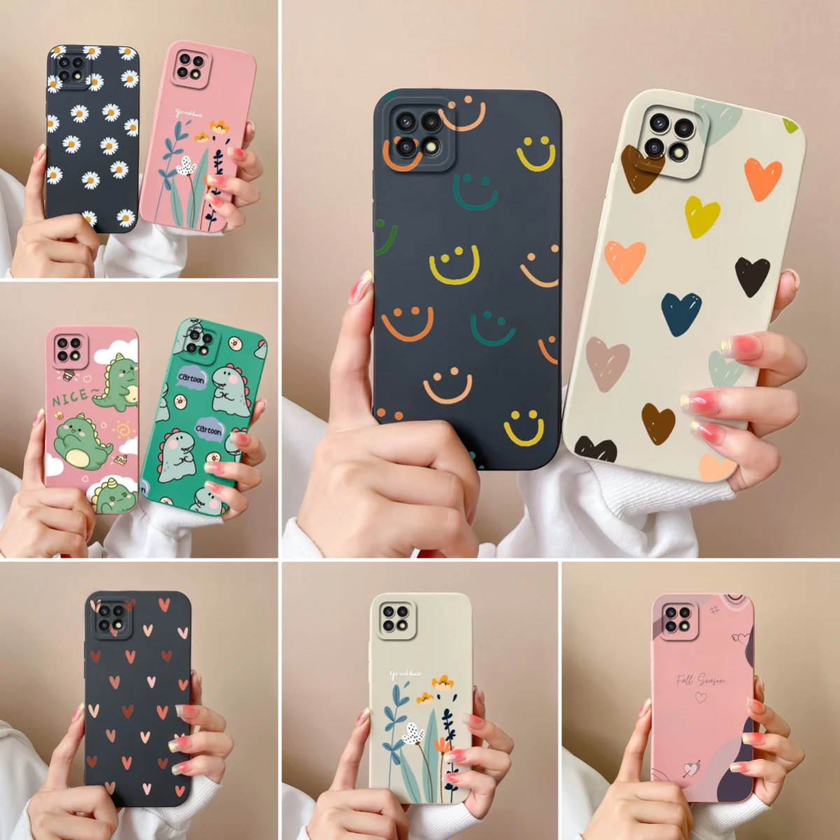 Чехол для Samsung Galaxy F42 5G милый силиконовый мягкий чехол с динозавром