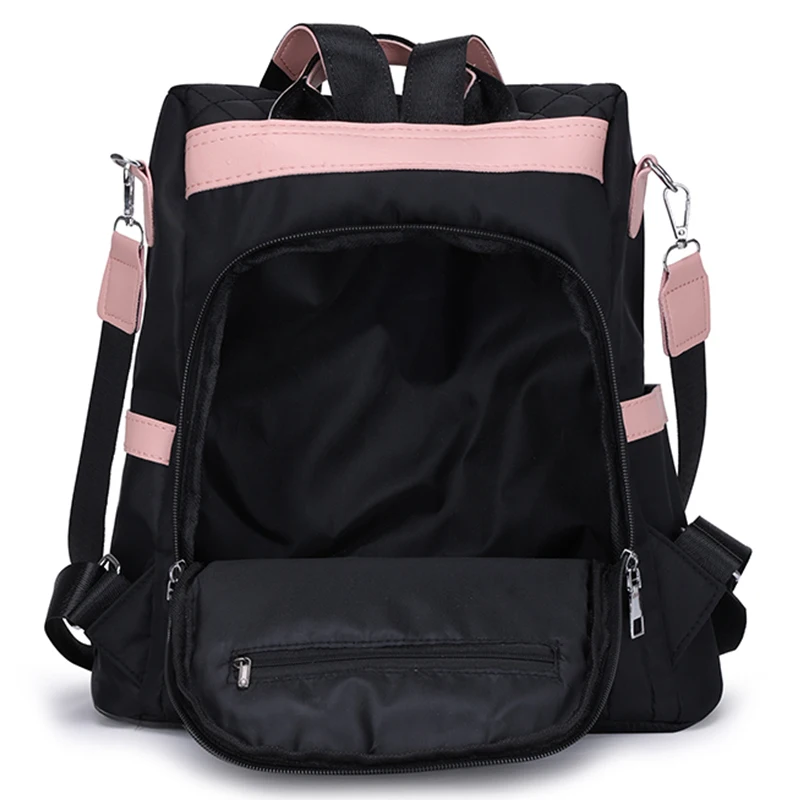 Waterproof Casual Women Backpack Purse Anti-theft Rucksack Mochila Hairball Lightweight School Shoulder Bag For Teenagers Girls