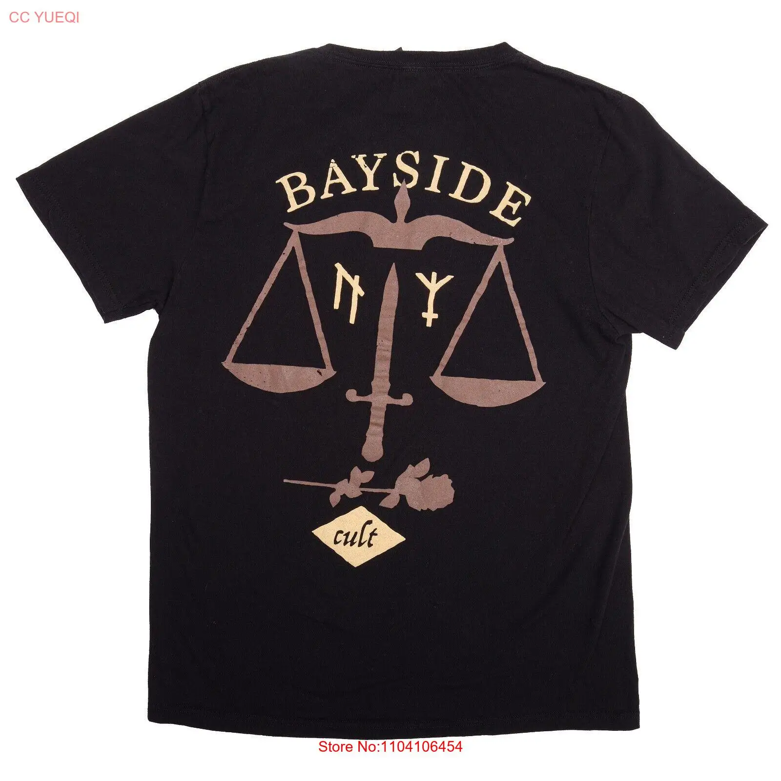 Футболка Bayside Band Cult Scales of Justice размер унисекс средний эмо поп-панк