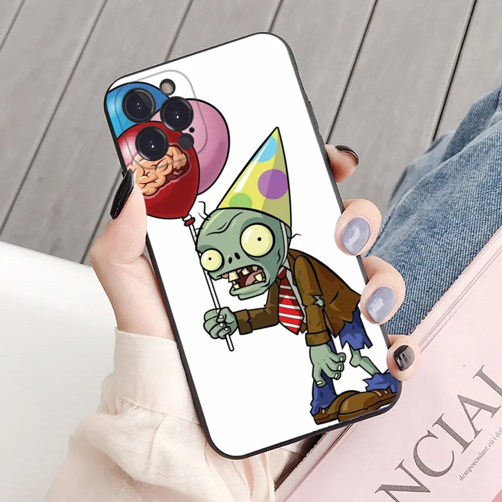 Чехол для телефона P-Plant-t VS зомби-e iPhone 15 14 11 12 13 Mini Pro XS Max 6 7 8 Plus X XR SE 2020