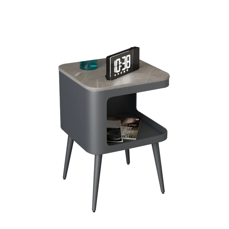 Прикроватная кровать для спальни боковой столик хранения металлический мини