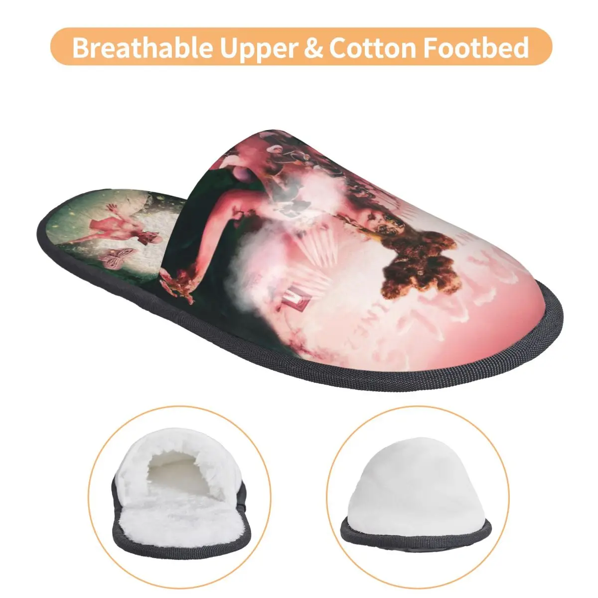 Домашние тапочки с логотипом Portals Tour для гостиной Melanie Martinez уютные шлепанцы из