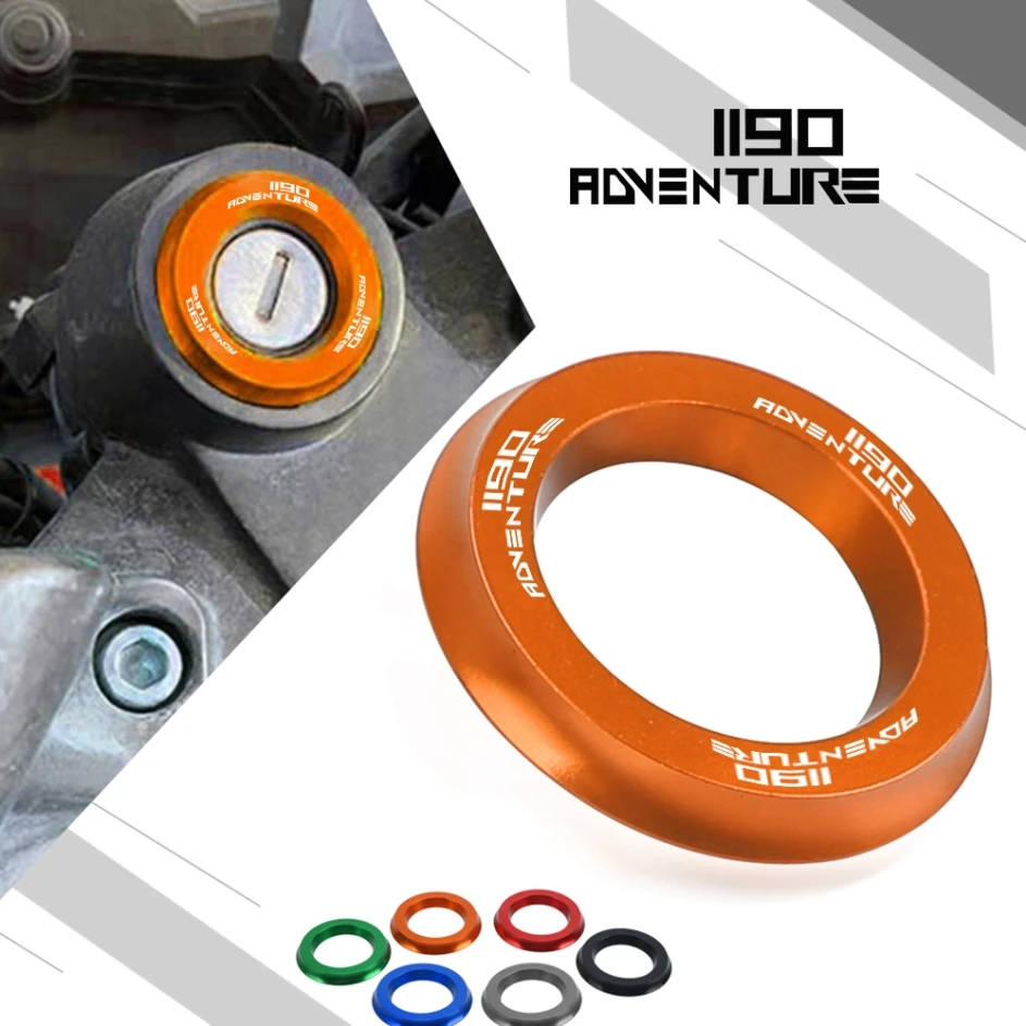 

For 1190AdventuRe 2013 2014 2015 2016 Motorcycle CNC Aluminum lgnition Switch Cover Ring Decorative RING Accessory 1190ADVENTURE