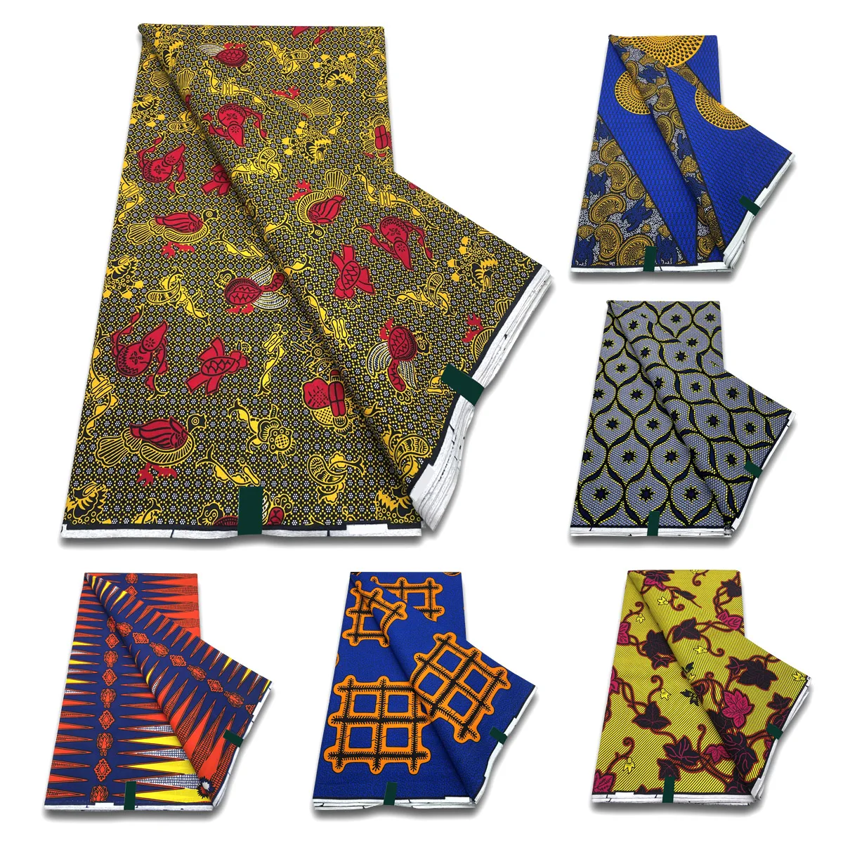 

2023 New African Real Wax Fabric Nigerian Ankara Wax Print Fabric High Quality 100% Cotton Ghana Style Fabric Soft Women Pagne