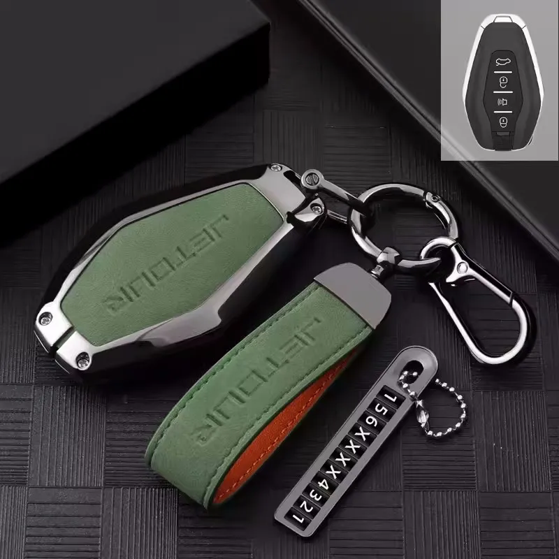 Кожаный автомобильный смарт-брелок с дистанционным управлением чехол сумка для