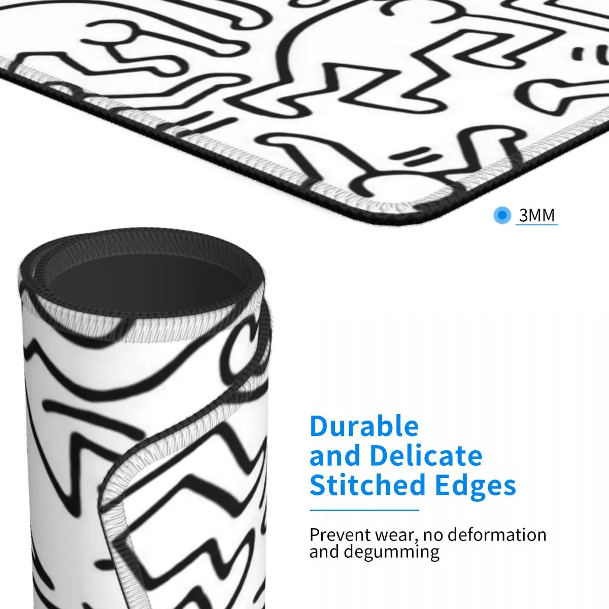 Игровой коврик для мыши с рисунком граффити и рэп компьютерный Коврик