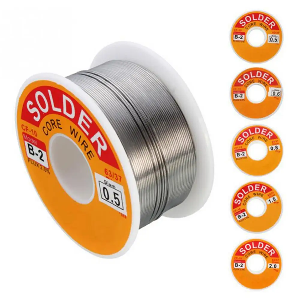 

50g 0.3/0.4/0.5/0.6/0.8/1.0mm Practical Rosin Core Solder Tin Wire Reel Welding Tools Portable Durable Solder Tin Wire