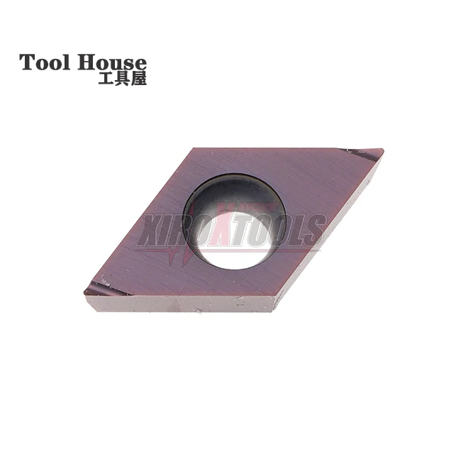 

Diaedge CNC lathe blade DCGT11T302R-F VP15TF positive tool tip R0.2