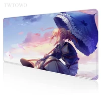 violet evergarden mouse pad gaming xl computer home large custom mousepad xxl mouse mat office anti slip soft mice pad mouse mat