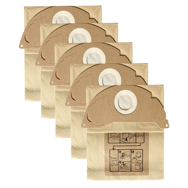 

Replacement Dust Bag For KARCHER WD2250 A2004 A2054 MV2 WD2 Robot Vacuum Cleaner Accessories Paper Bags