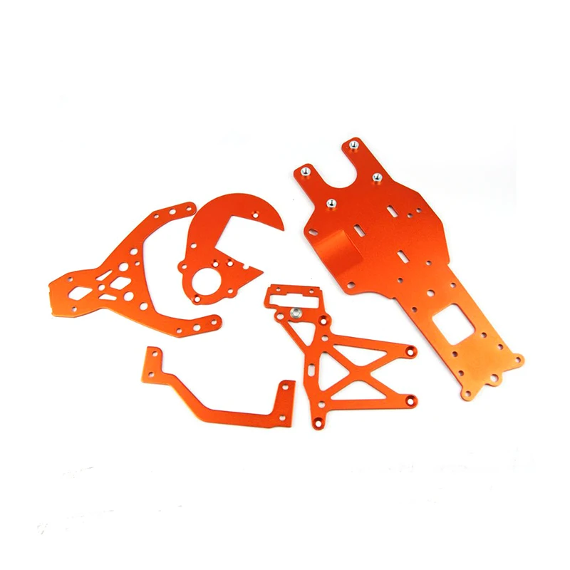 

Metal Rear Chassis Gear Plates Braces Kit For HPI Rovan Kingmotor Baja 5B 5T SS
