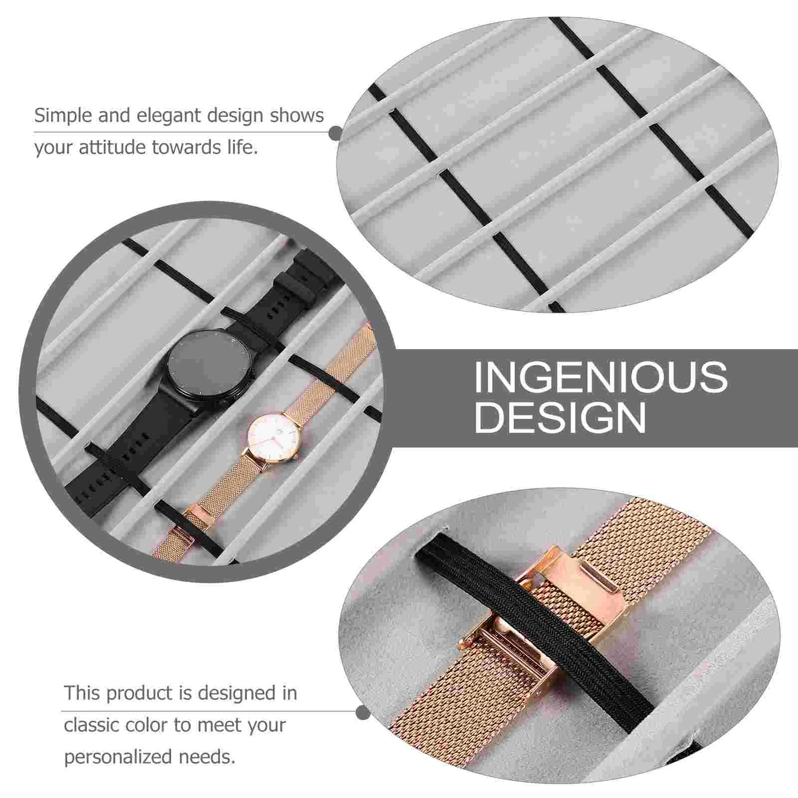 8-слотовый ремешок для хранения ювелирных изделий органайзер дисплея часов чехол