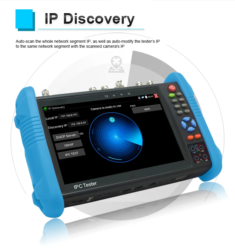 Ipc 9800 clmovtadhs pro Тестер IP-камеры 8 МП AHD TVI CVI Onvif Rj45 Poe Wifi H.265 4K Монитор видеонаблюдения