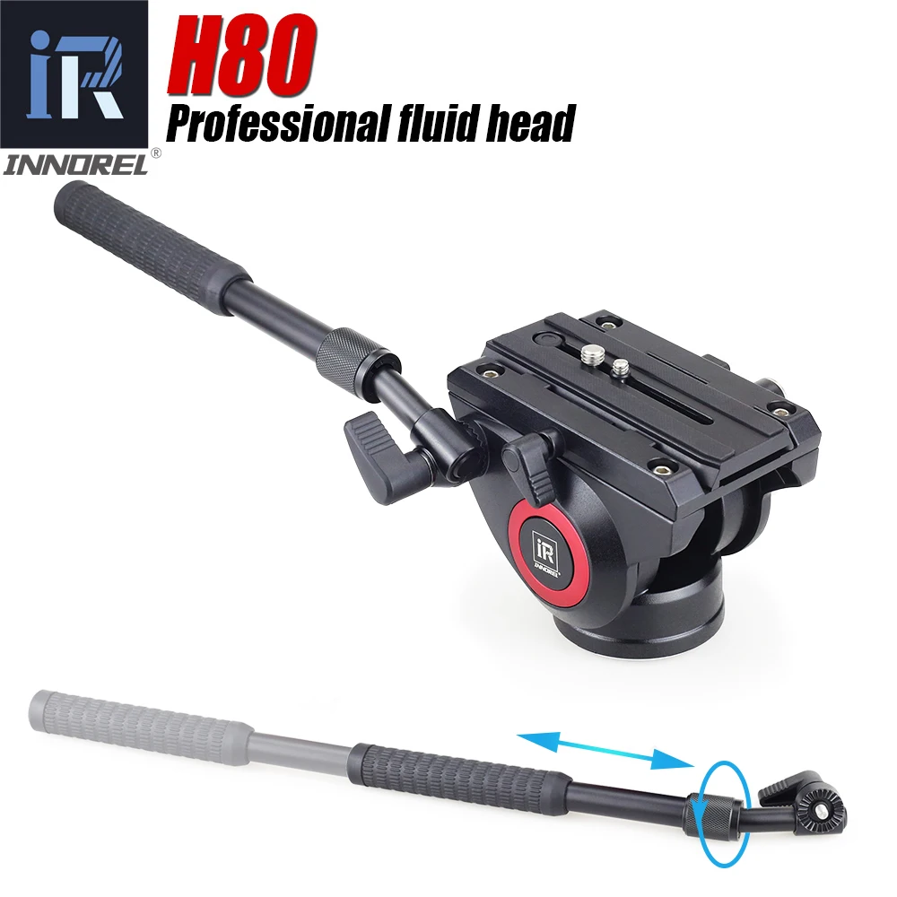 Купи H80 Professional Video Fluid Head Hydraulic Damping DSLR Camera Tripod Monopod Manfrotto 501PL Bird Watching 360 Panoramic Head за 3,743 рублей в магазине AliExpress