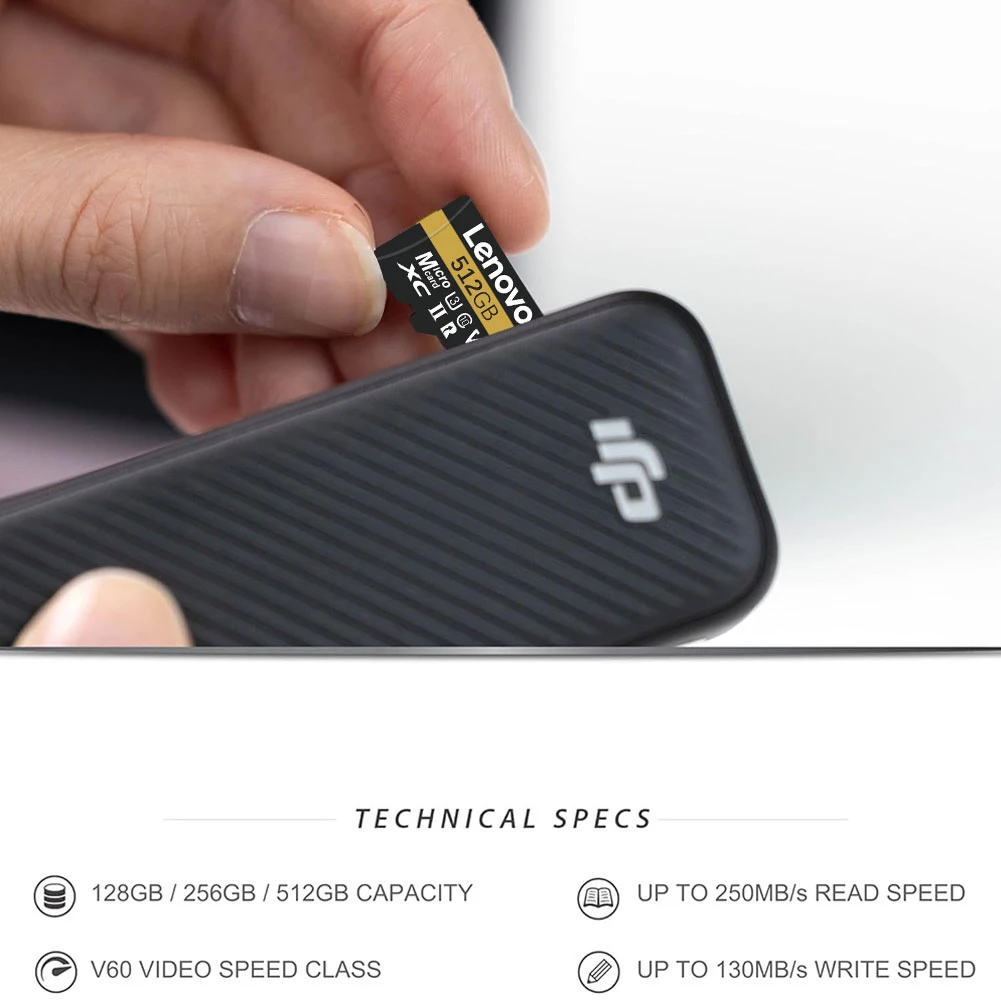 Карта памяти Lenovo 2TB 1TB 512GB UHS-I 128 ГБ 256 Micro TF SD Card Flash 512 для камеры/телефона/дрона